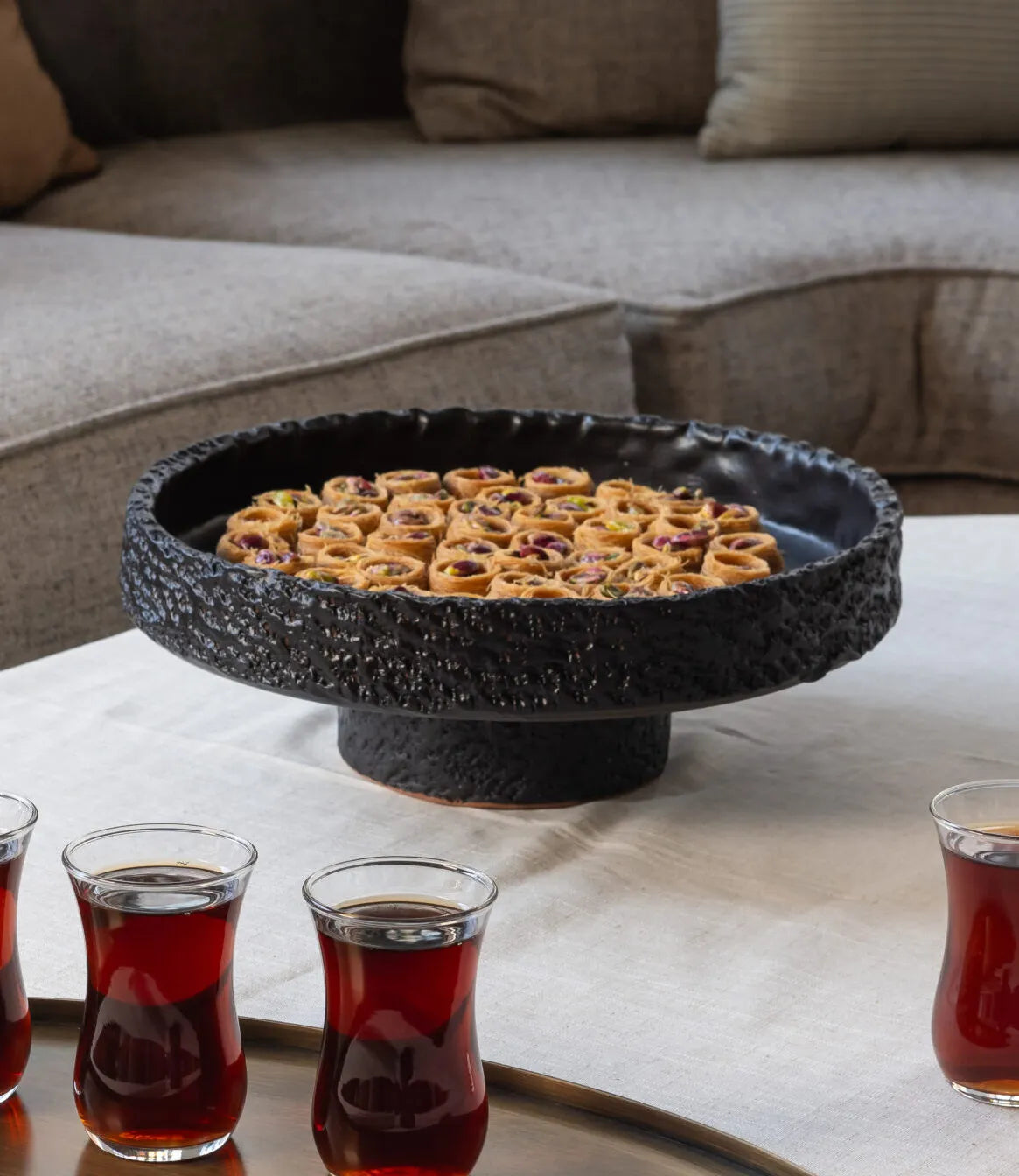 The Black Pottery Platter