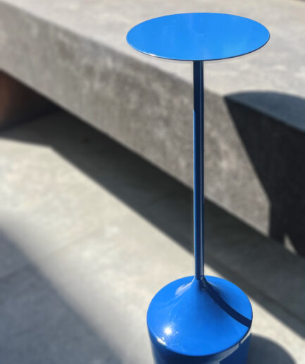 Blue drink table